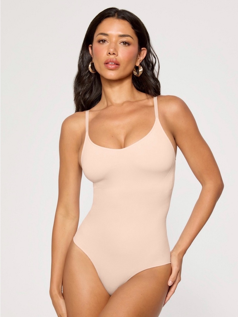 Yitty NWT Nearly Naked Shaping Brief Bodysuit Beige Size XS/Small